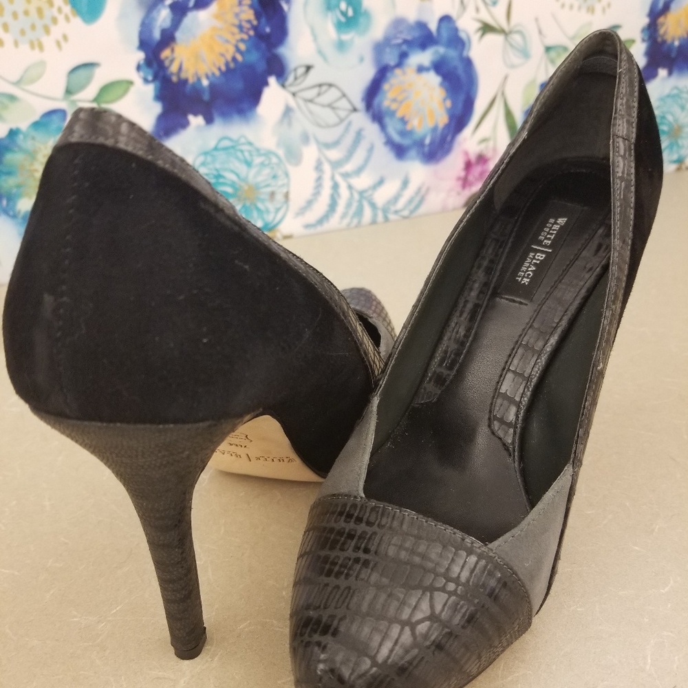 WHBM leather pumps 7.5m